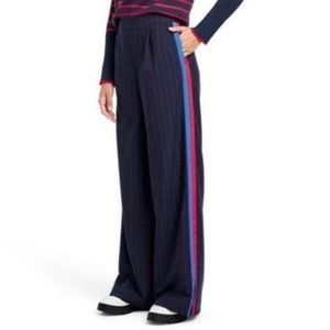 Pants La Ligne for Target Side Stripe Wide Leg Plus Size Trousers Navy/Red